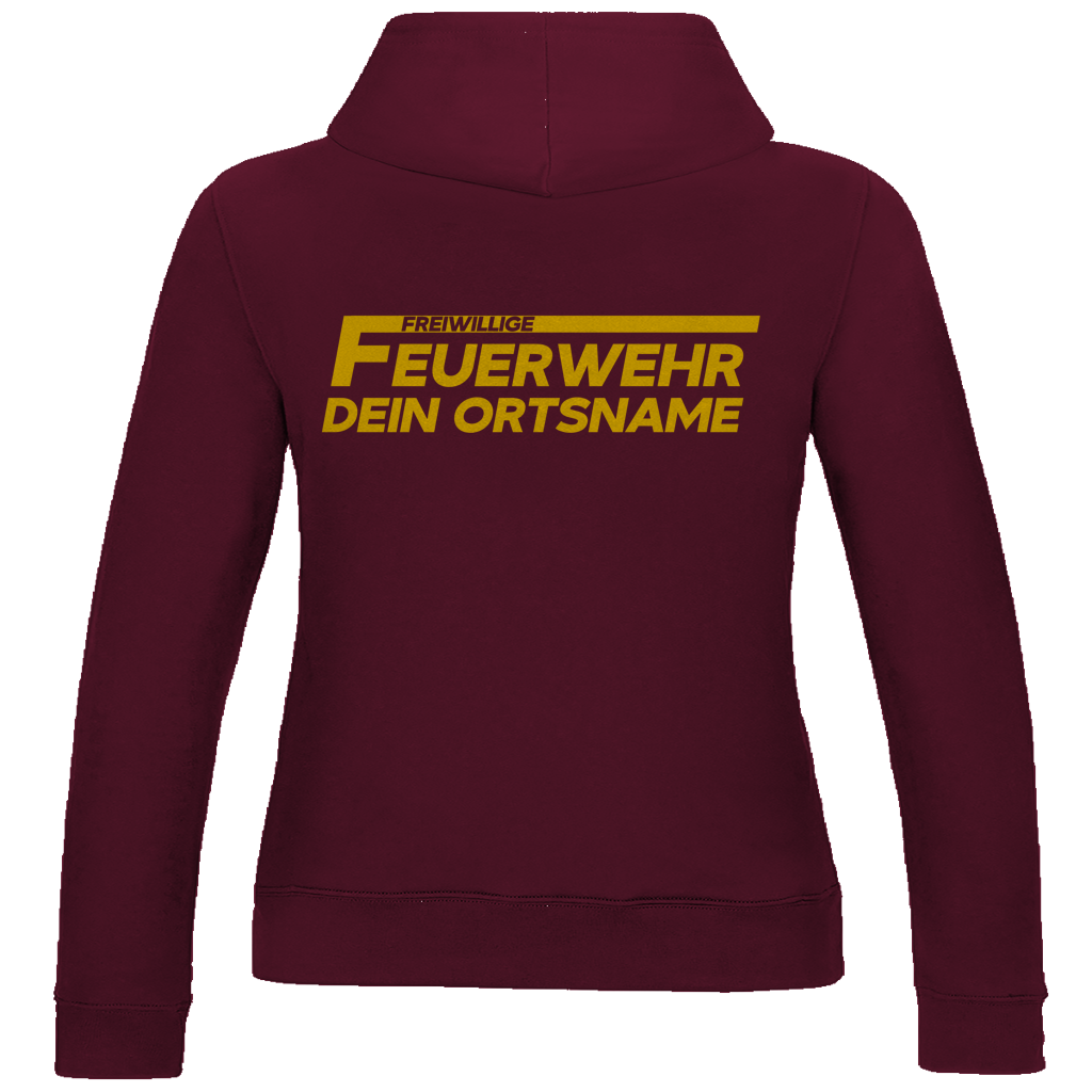 Damen Hoodie - Freiwillige Feuerwehr Gelb [Personalisierbar]