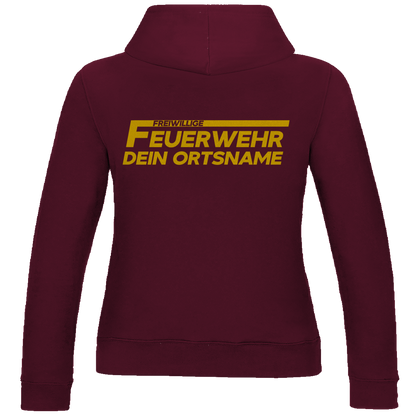 Damen Hoodie - Freiwillige Feuerwehr Gelb [Personalisierbar]