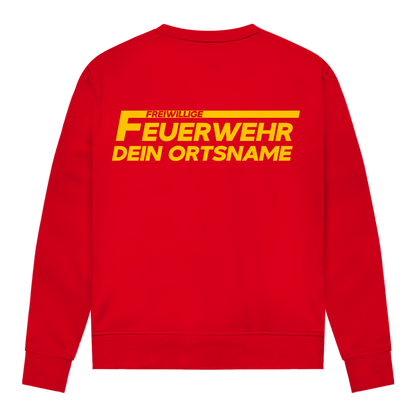 Damen Sweatshirt - Freiwillige Feuerwehr Gelb [Personalisierbar]