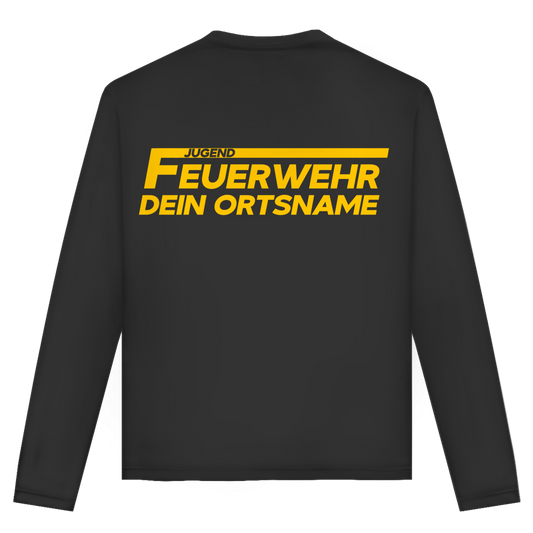 Unisex Langarmshirt - Jugendfeuerwehr Gelb [Personalisierbar]
