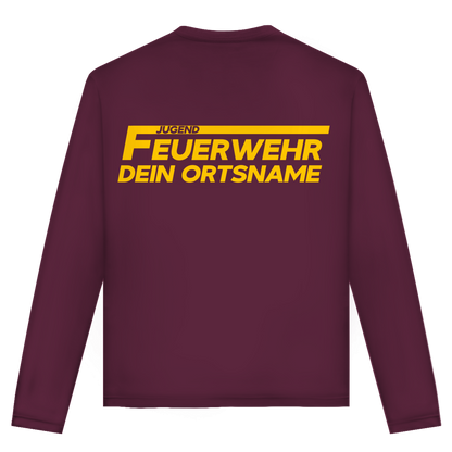 Unisex Langarmshirt - Jugendfeuerwehr Gelb [Personalisierbar]