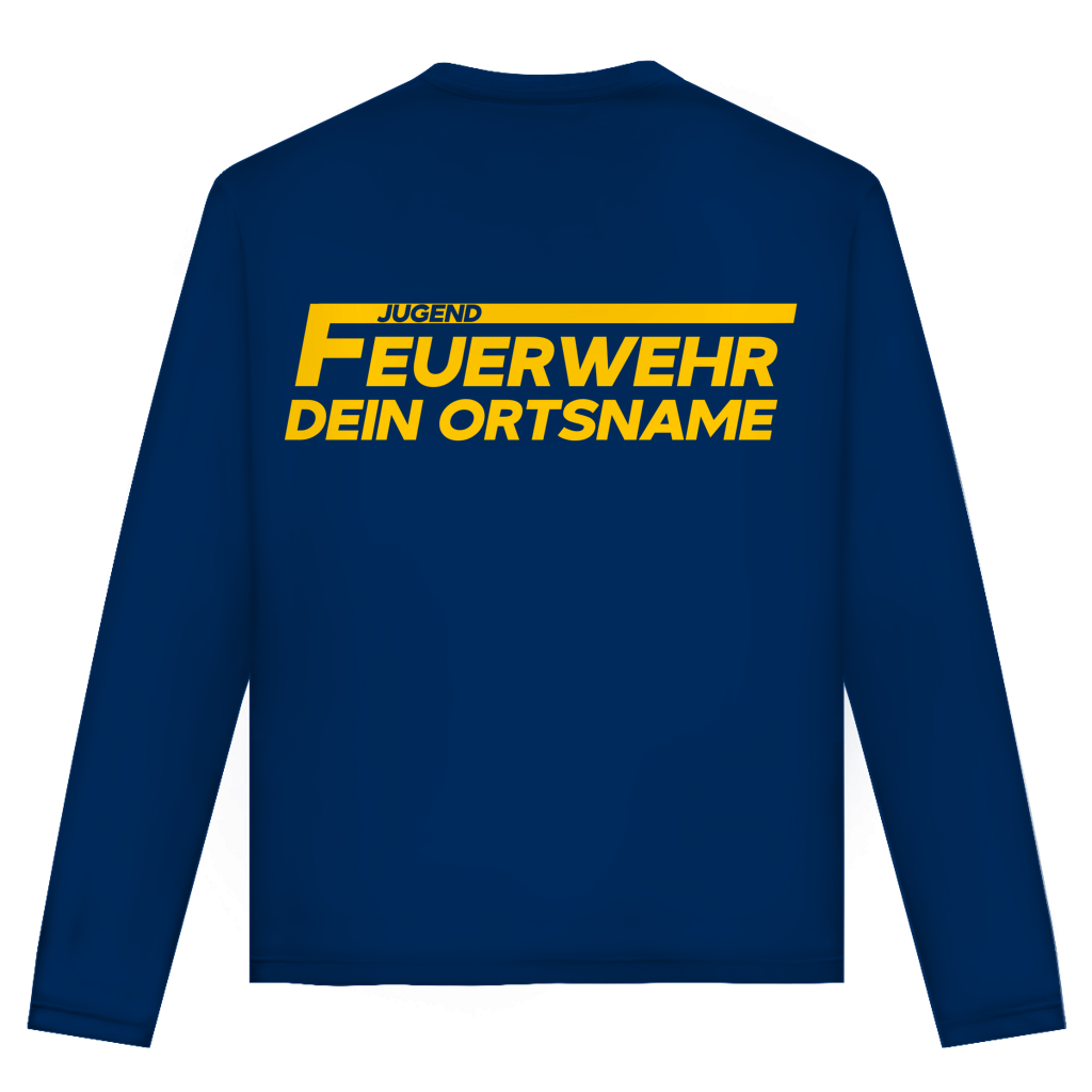 Unisex Langarmshirt - Jugendfeuerwehr Gelb [Personalisierbar]