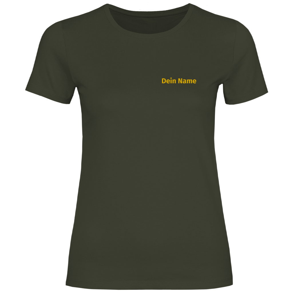 Damen T-Shirt - Jugendfeuerwehr Gelb [Personalisierbar]