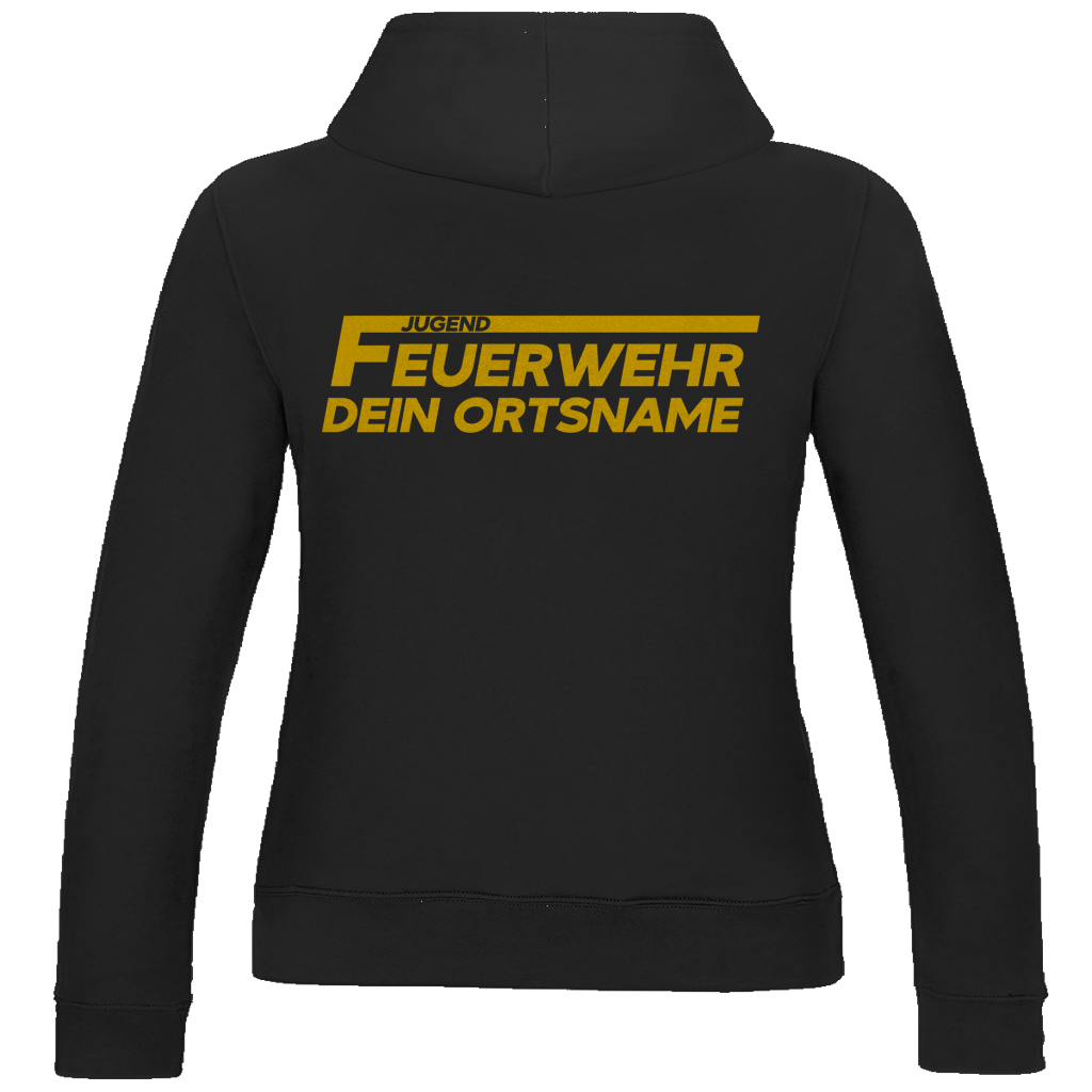 Damen Hoodie - Jugendfeuerwehr Gelb [Personalisierbar]