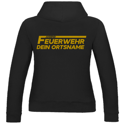 Damen Hoodie - Jugendfeuerwehr Gelb [Personalisierbar]