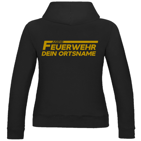 Damen Hoodie - Jugendfeuerwehr Gelb [Personalisierbar]