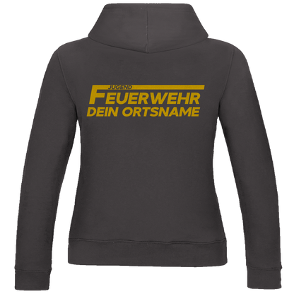 Damen Hoodie - Jugendfeuerwehr Gelb [Personalisierbar]