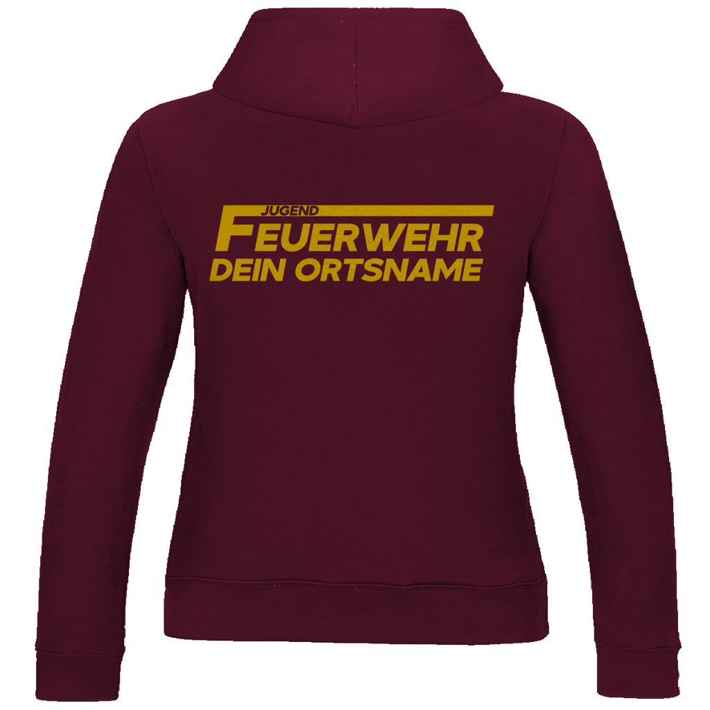 Damen Hoodie - Jugendfeuerwehr Gelb [Personalisierbar]