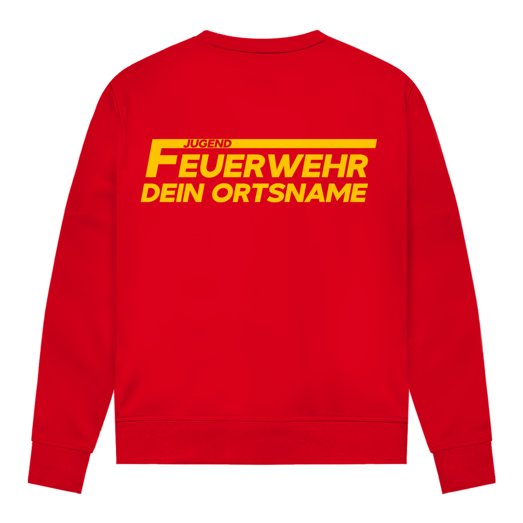 Damen Sweatshirt - Jugendfeuerwehr Gelb [Personalisierbar]