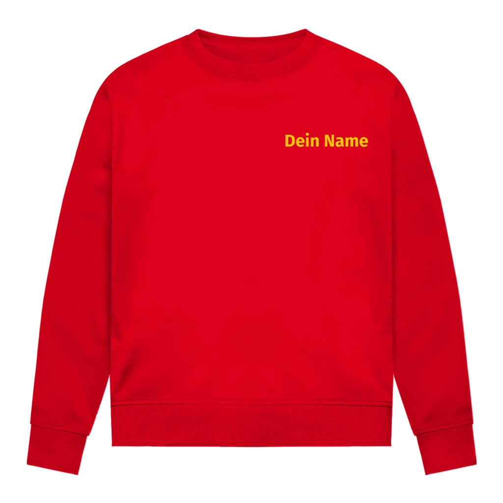 Damen Sweatshirt - Jugendfeuerwehr Gelb [Personalisierbar]