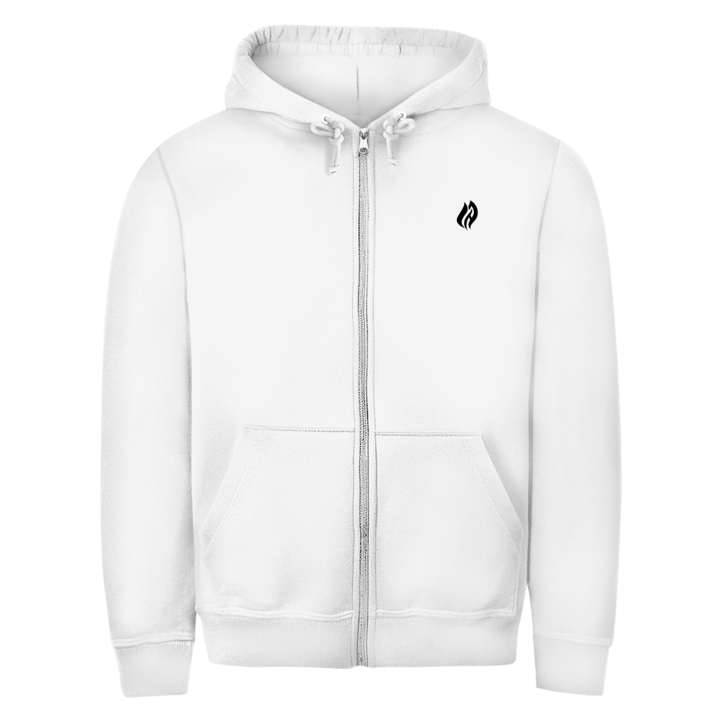Unisex Zipper Hoodie - Flamme Freiwillige Feuerwehr Grün [Personalisierbar]