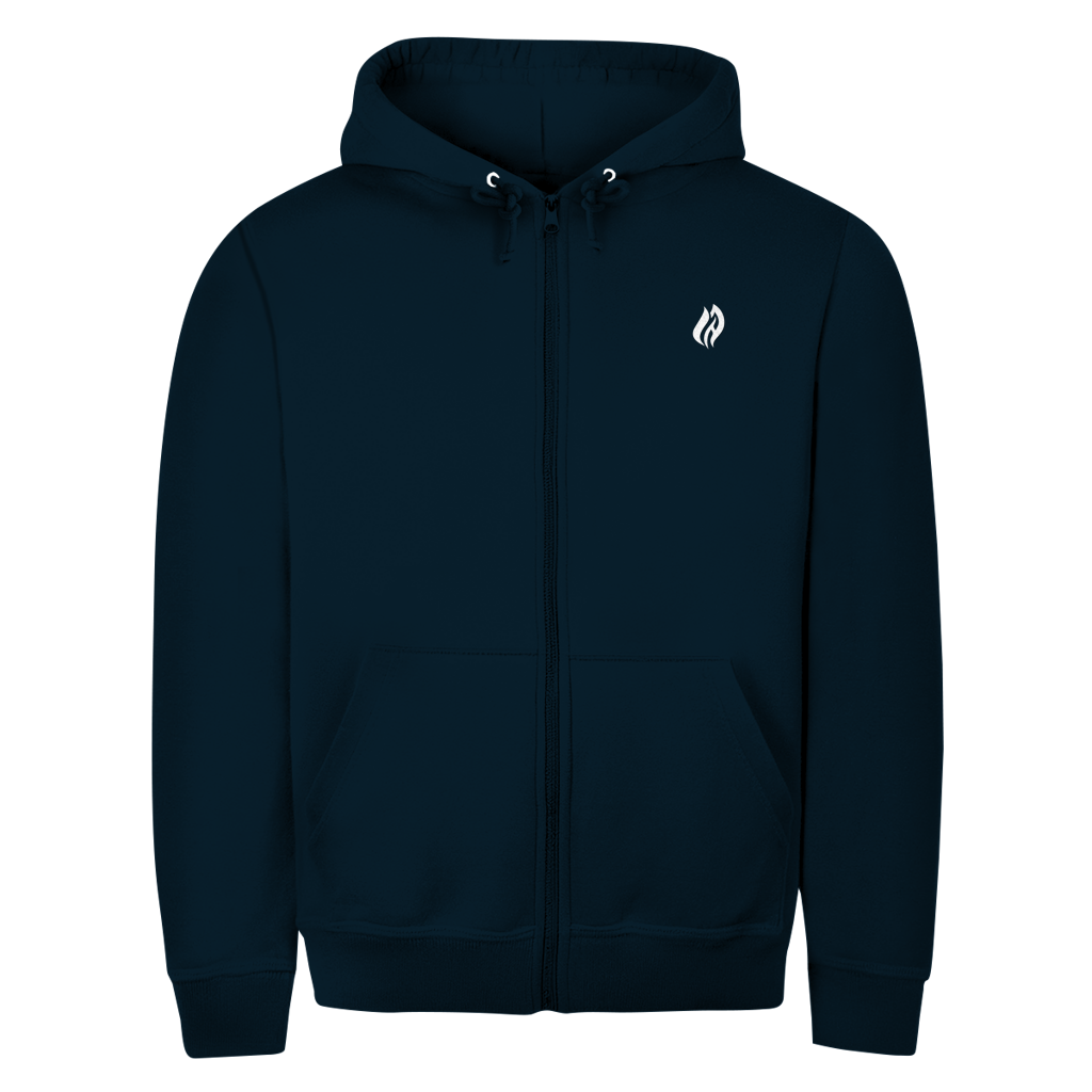Unisex Zipper Hoodie - Flamme Freiwillige Feuerwehr Grün [Personalisierbar]