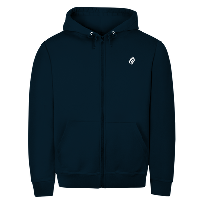 Unisex Zipper Hoodie - Flamme Freiwillige Feuerwehr Grün [Personalisierbar]