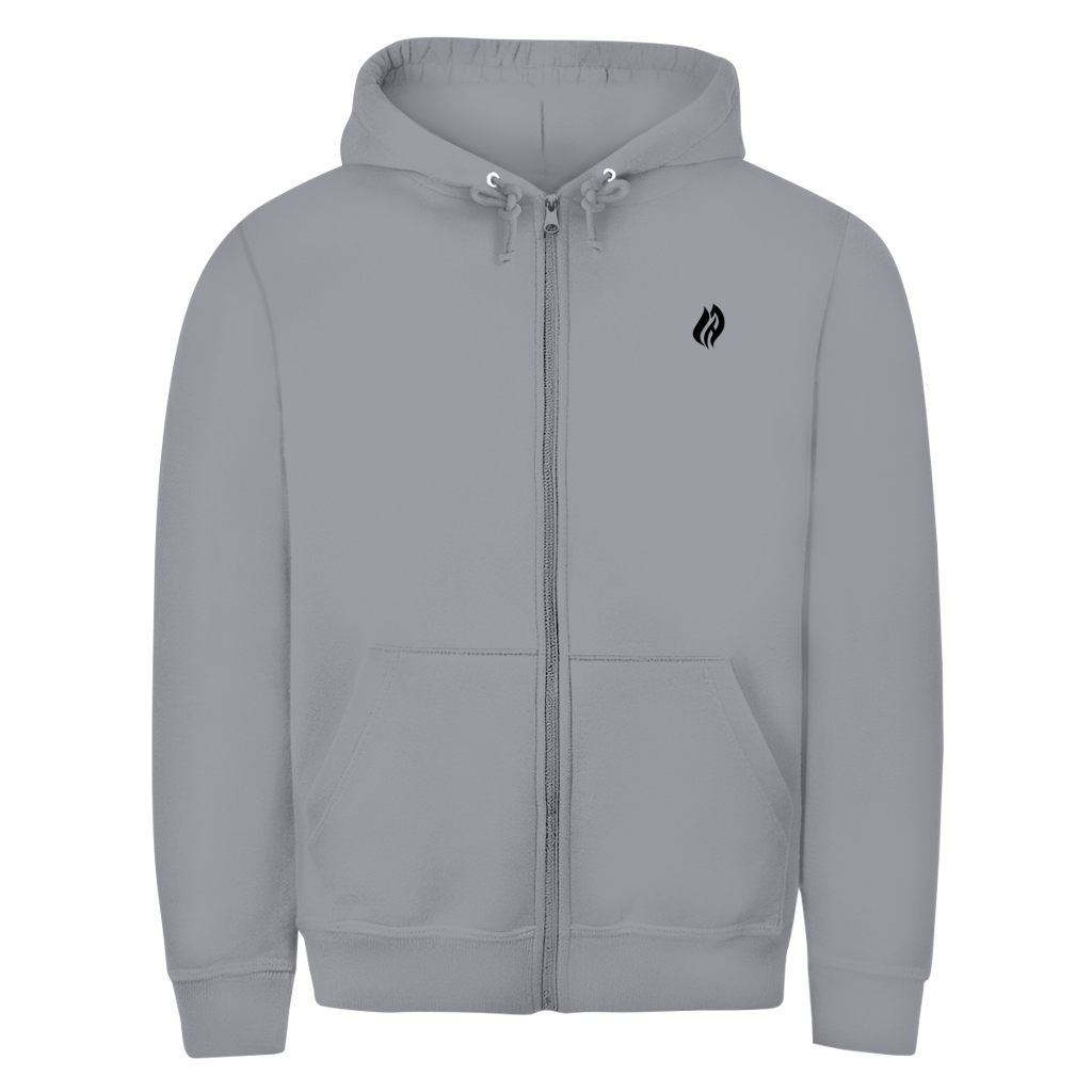 Unisex Zipper Hoodie - Flamme Freiwillige Feuerwehr Grün [Personalisierbar]