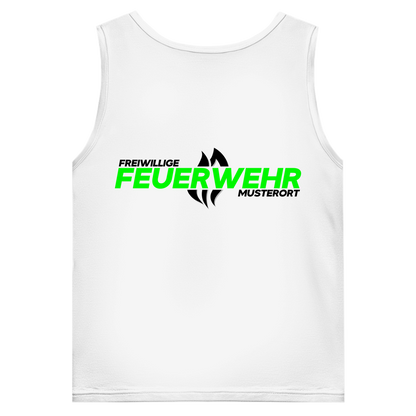 Herren Tank Top - Flamme Freiwillige Feuerwehr Grün [Personalisierbar]