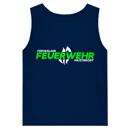 Herren Tank Top - Flamme Freiwillige Feuerwehr Grün [Personalisierbar]