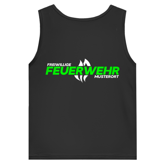 Herren Tank Top - Flamme Freiwillige Feuerwehr Grün [Personalisierbar]