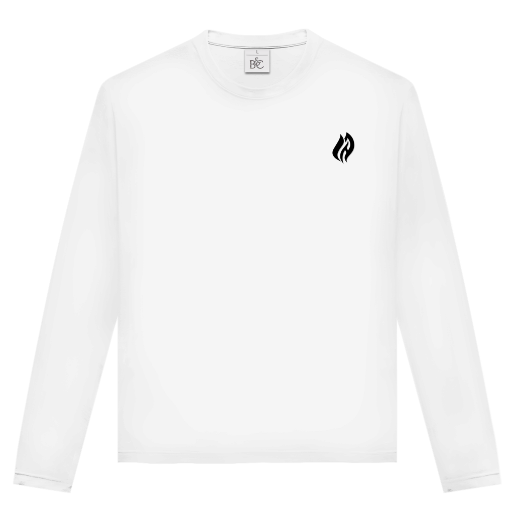 Unisex Langarmshirt - Flamme Freiwillige Feuerwehr Grün [Personalisierbar]