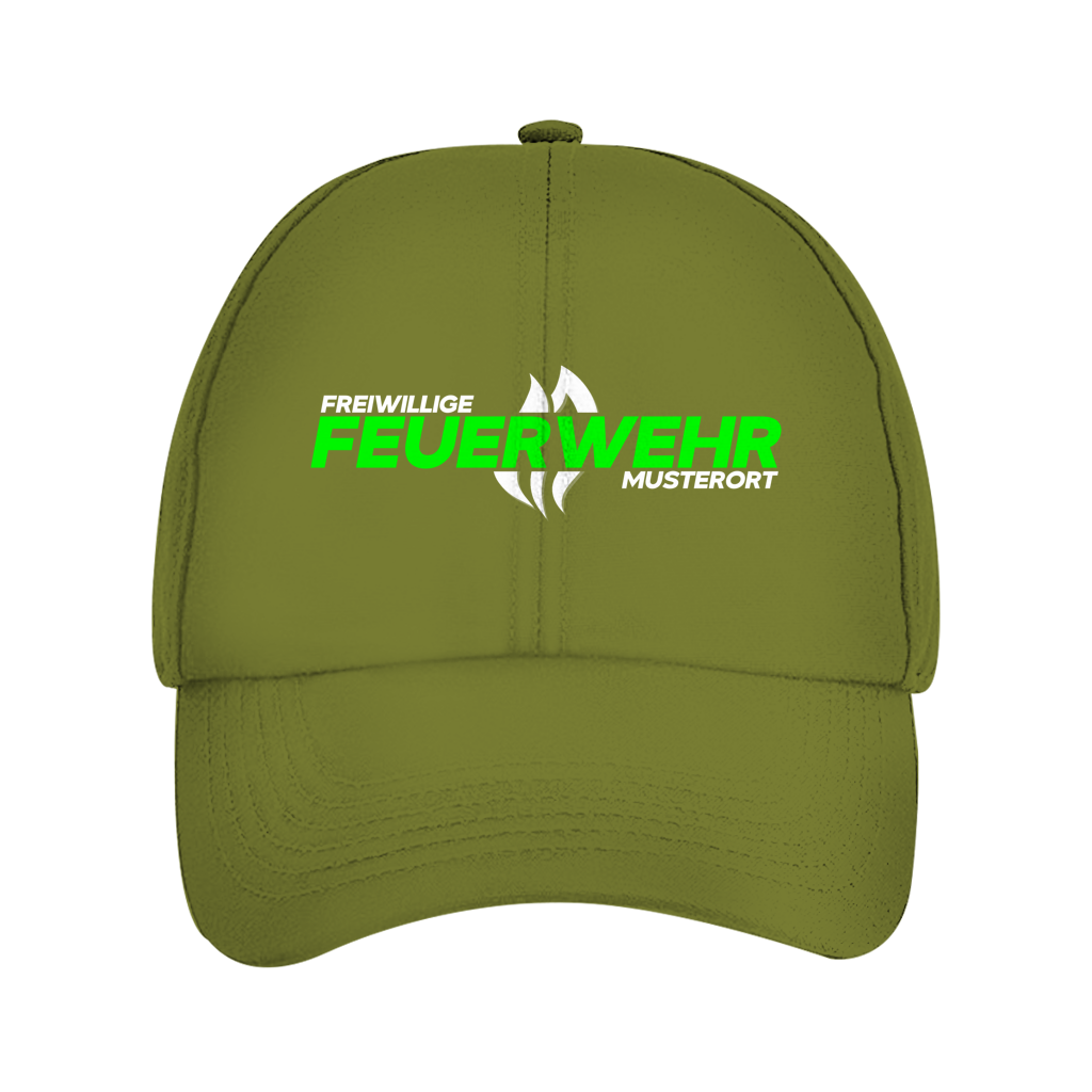 Dad Cap - Flamme Freiwillige Feuerwehr Grün [Personalisierbar]