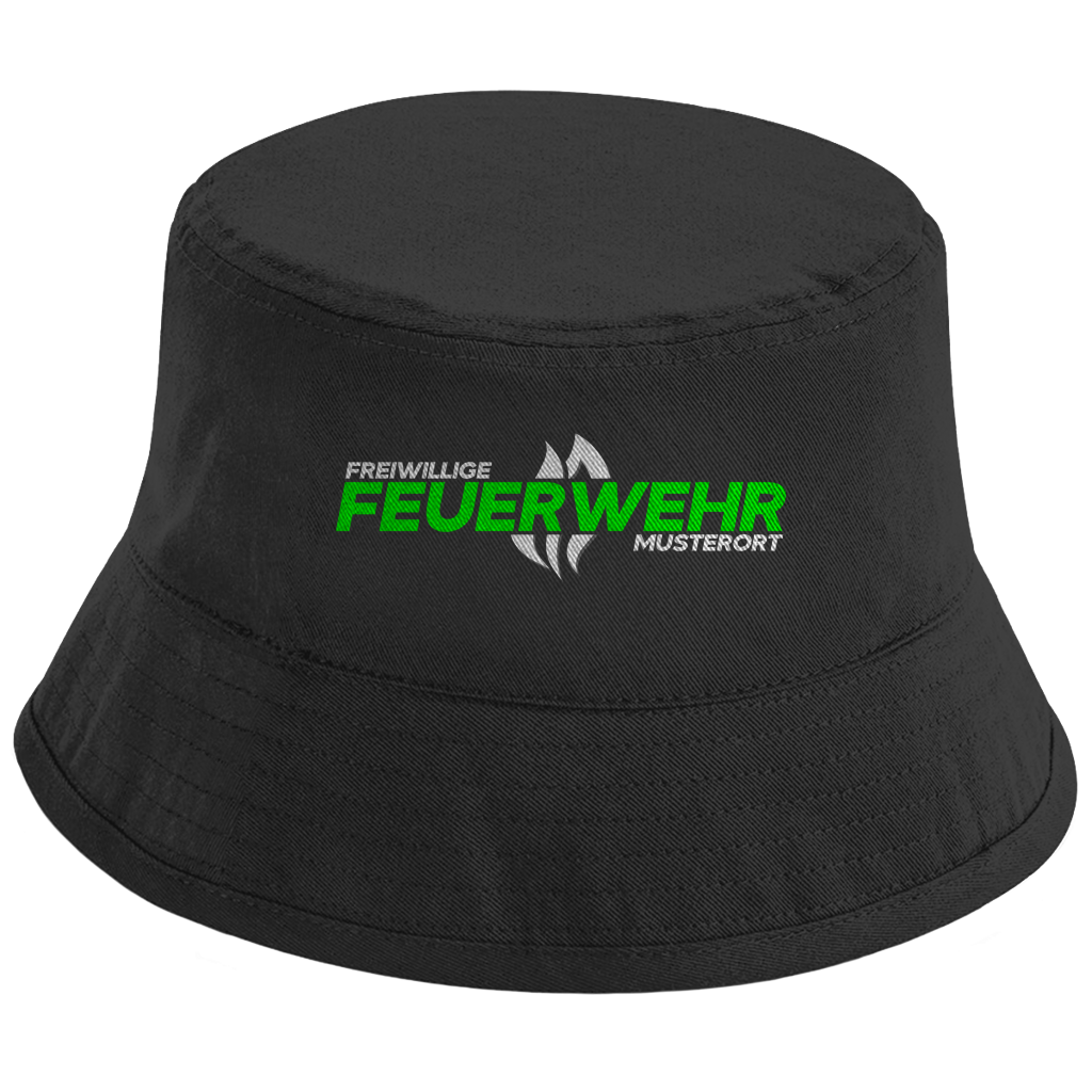 Bucket Hat - Flamme Freiwillige Feuerwehr Grün [Personalisierbar]