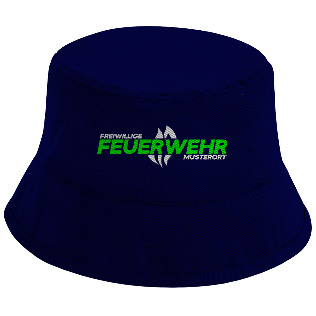 Bucket Hat - Flamme Freiwillige Feuerwehr Grün [Personalisierbar]