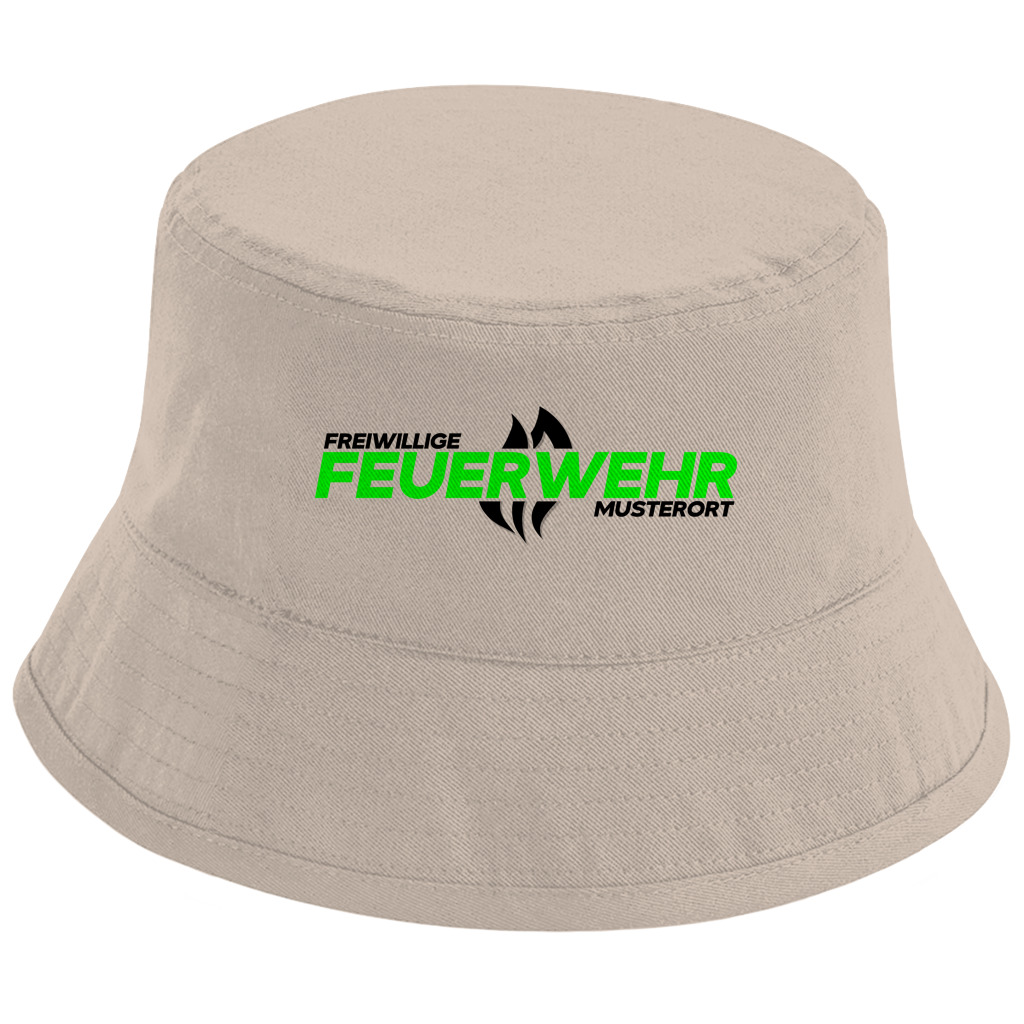 Bucket Hat - Flamme Freiwillige Feuerwehr Grün [Personalisierbar]