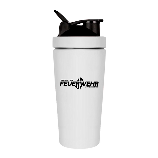 Fitness Shaker - Flamme Freiwillige Feuerwehr Schwarz [Personalisierbar]