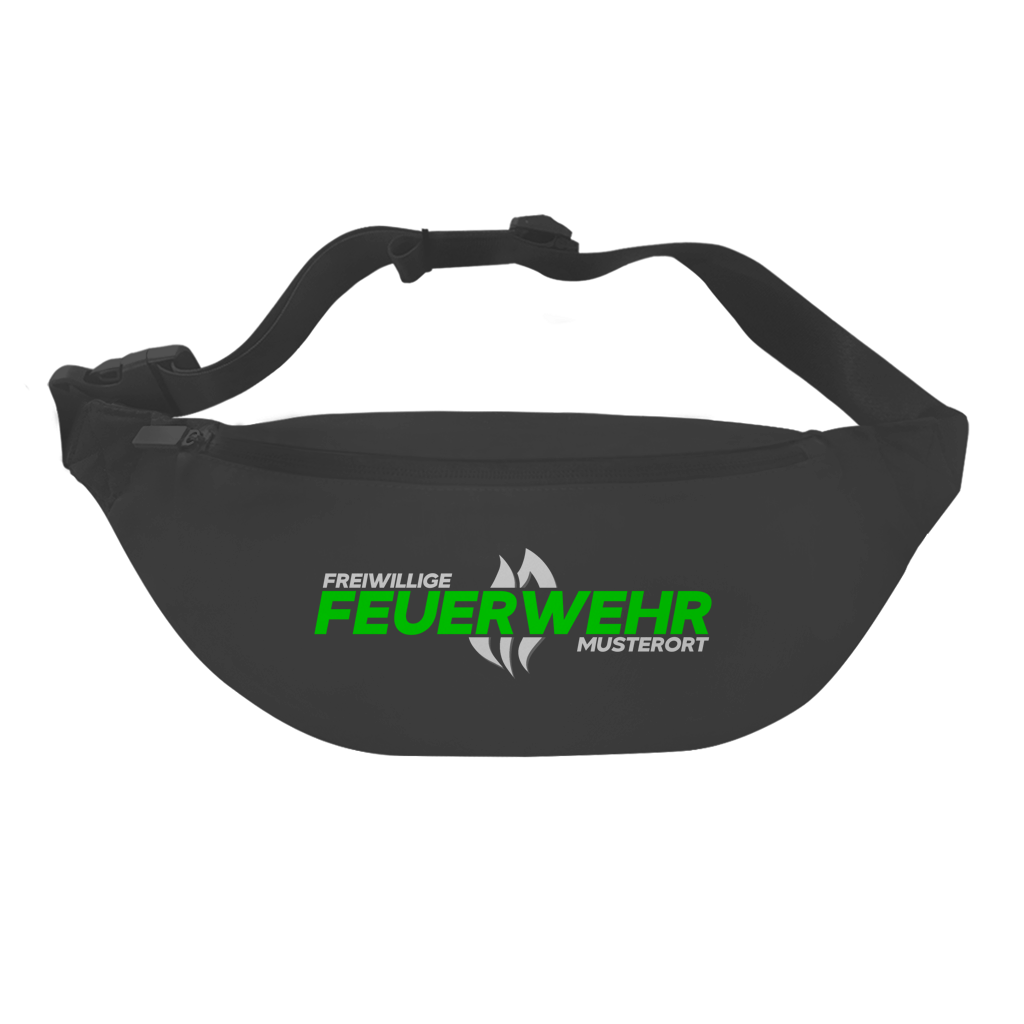 Gürteltasche - Flamme Freiwillige Feuerwehr Grün [Personalisierbar]