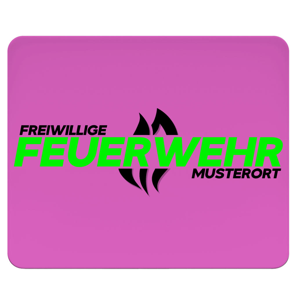 Mousepad - Flamme Freiwillige Feuerwehr Grün [Personalisierbar]