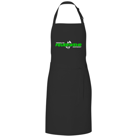 Grillschürze - Flamme Freiwillige Feuerwehr Grün [Personalisierbar]