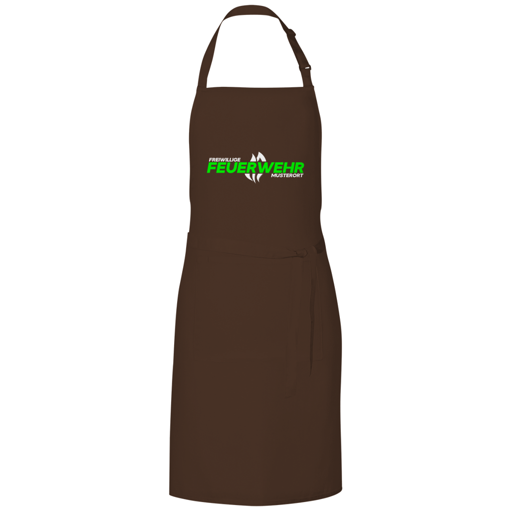 Grillschürze - Flamme Freiwillige Feuerwehr Grün [Personalisierbar]