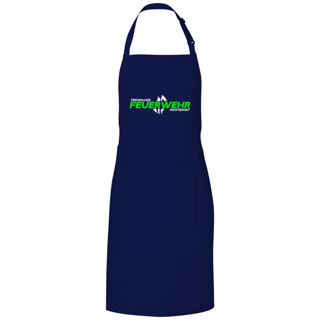 Grillschürze - Flamme Freiwillige Feuerwehr Grün [Personalisierbar]