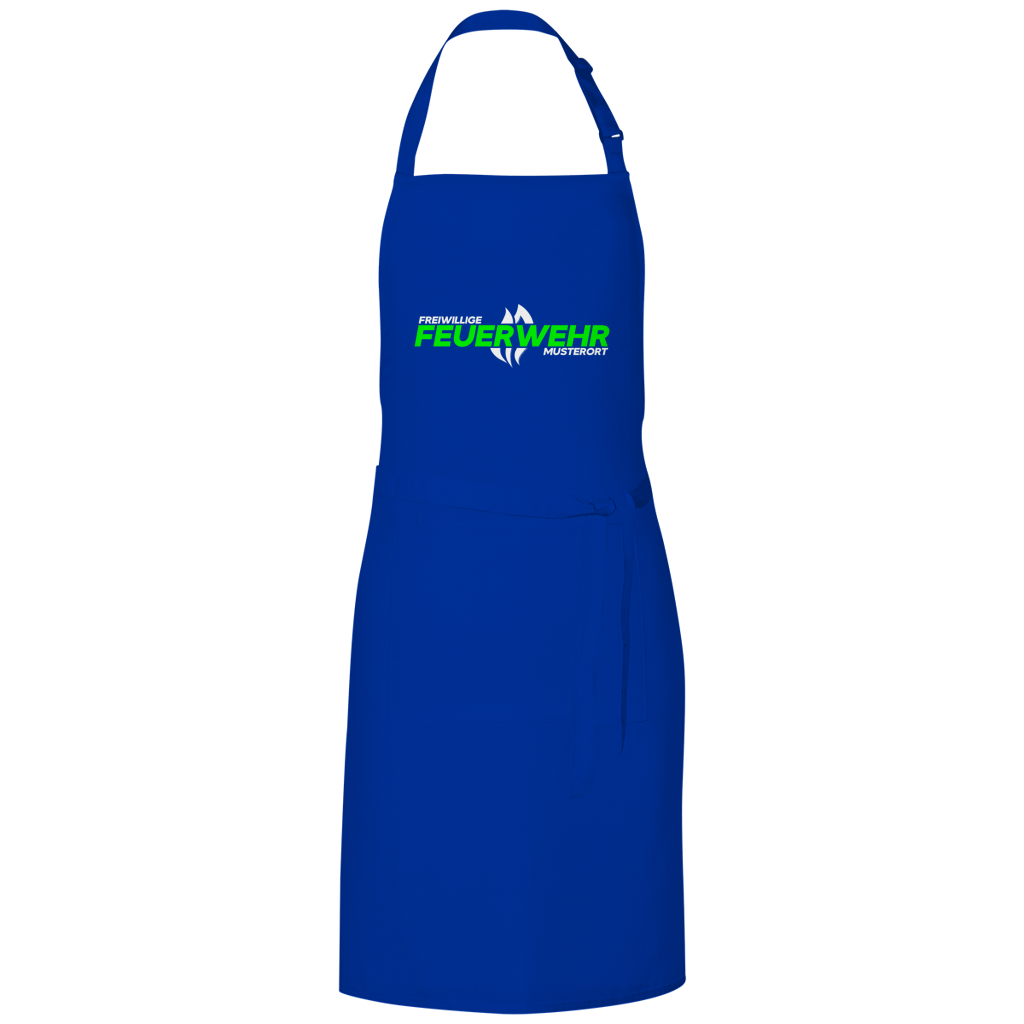 Grillschürze - Flamme Freiwillige Feuerwehr Grün [Personalisierbar]