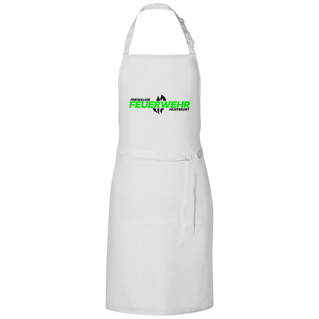 Grillschürze - Flamme Freiwillige Feuerwehr Grün [Personalisierbar]