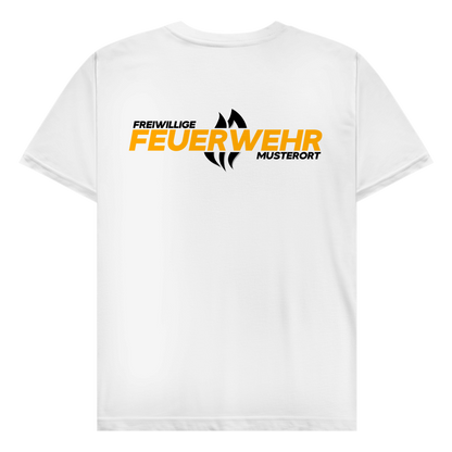 Herren T-Shirt - Flamme Freiwillige Feuerwehr Gelb [Personalisierbar]