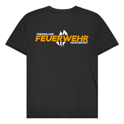Herren T-Shirt - Flamme Freiwillige Feuerwehr Gelb [Personalisierbar]