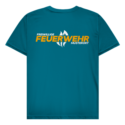 Herren T-Shirt - Flamme Freiwillige Feuerwehr Gelb [Personalisierbar]