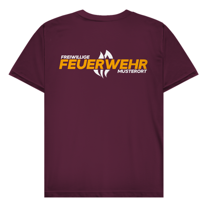 Herren T-Shirt - Flamme Freiwillige Feuerwehr Gelb [Personalisierbar]