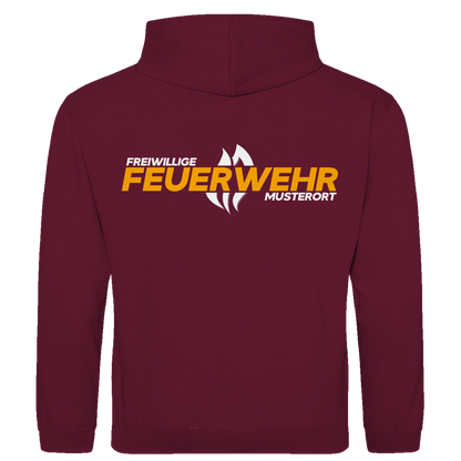 Herren Hoodie - Flamme Freiwillige Feuerwehr Gelb [Personalisierbar]