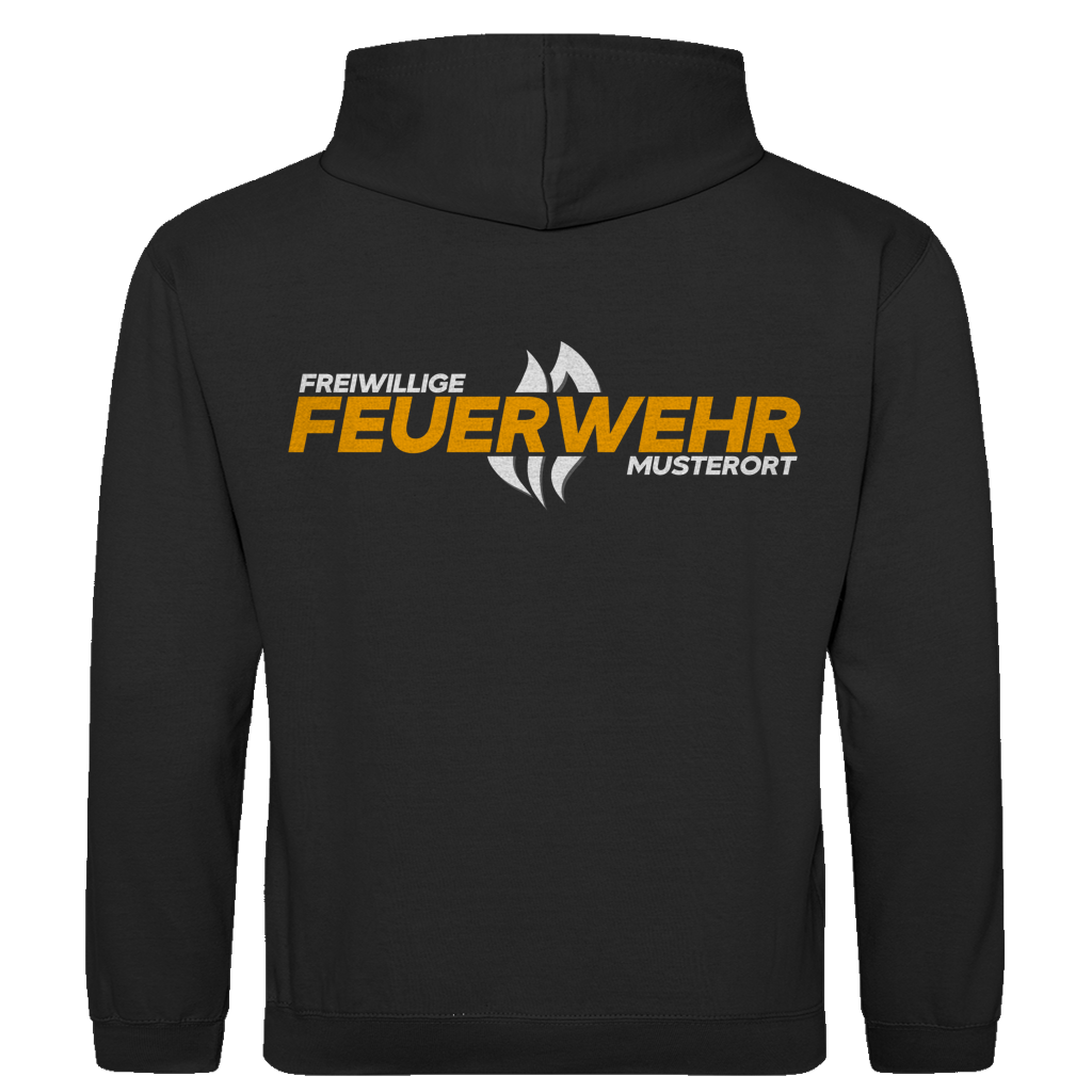 Herren Hoodie - Flamme Freiwillige Feuerwehr Gelb [Personalisierbar]