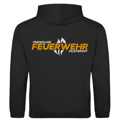 Herren Hoodie - Flamme Freiwillige Feuerwehr Gelb [Personalisierbar]