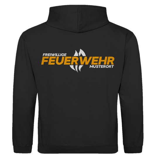 Herren Hoodie - Flamme Freiwillige Feuerwehr Gelb [Personalisierbar]
