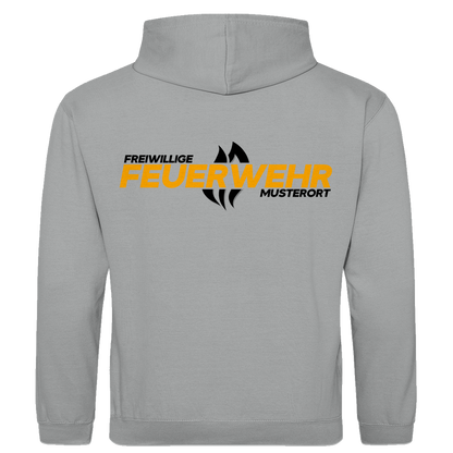 Herren Hoodie - Flamme Freiwillige Feuerwehr Gelb [Personalisierbar]