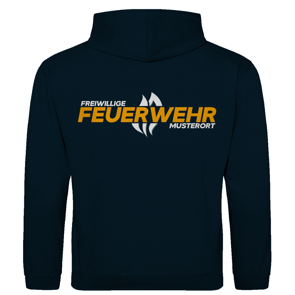 Herren Hoodie - Flamme Freiwillige Feuerwehr Gelb [Personalisierbar]