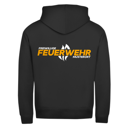 Unisex Zipper Hoodie - Flamme Freiwillige Feuerwehr Gelb [Personalisierbar]