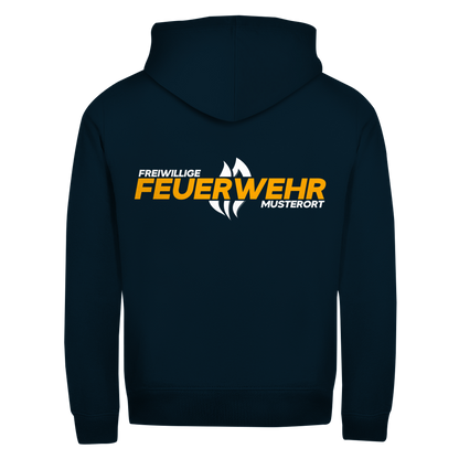 Unisex Zipper Hoodie - Flamme Freiwillige Feuerwehr Gelb [Personalisierbar]