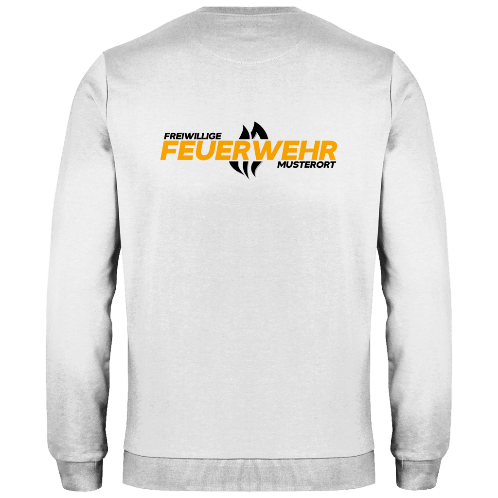 Herren Sweatshirt - Flamme Freiwillige Feuerwehr Gelb [Personalisierbar]
