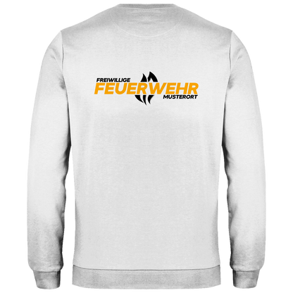 Herren Sweatshirt - Flamme Freiwillige Feuerwehr Gelb [Personalisierbar]
