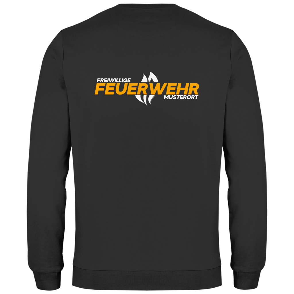 Herren Sweatshirt - Flamme Freiwillige Feuerwehr Gelb [Personalisierbar]