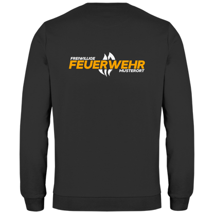Herren Sweatshirt - Flamme Freiwillige Feuerwehr Gelb [Personalisierbar]